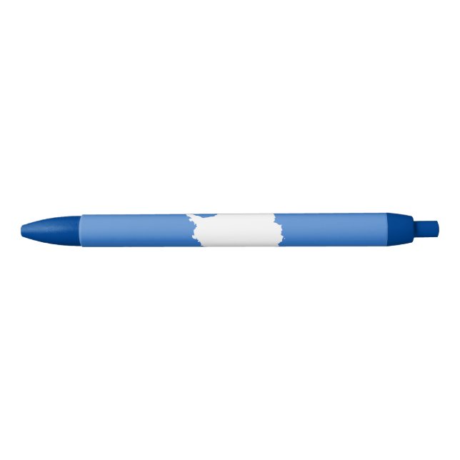 Patriotic Antarctica Flag Black Ink Pen (Front)