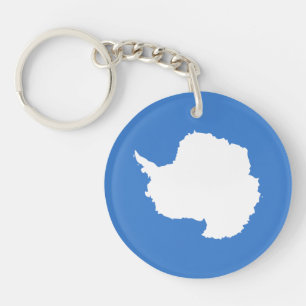 Patriotic Antarctica Flag Key Ring