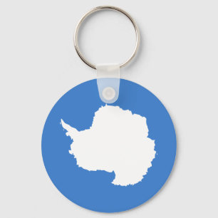 Patriotic Antarctica Flag Key Ring