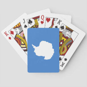 Patriotic Antarctica Flag Playing Cards