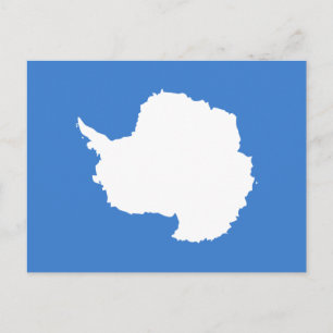Patriotic Antarctica Flag Postcard