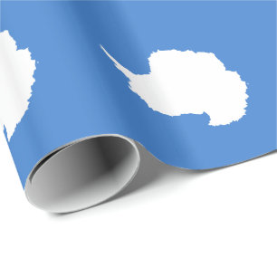 Patriotic Antarctica Flag Wrapping Paper