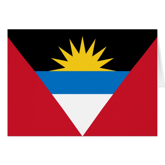 Patriotic Antigua and Barbuda Flag (Front Horizontal)