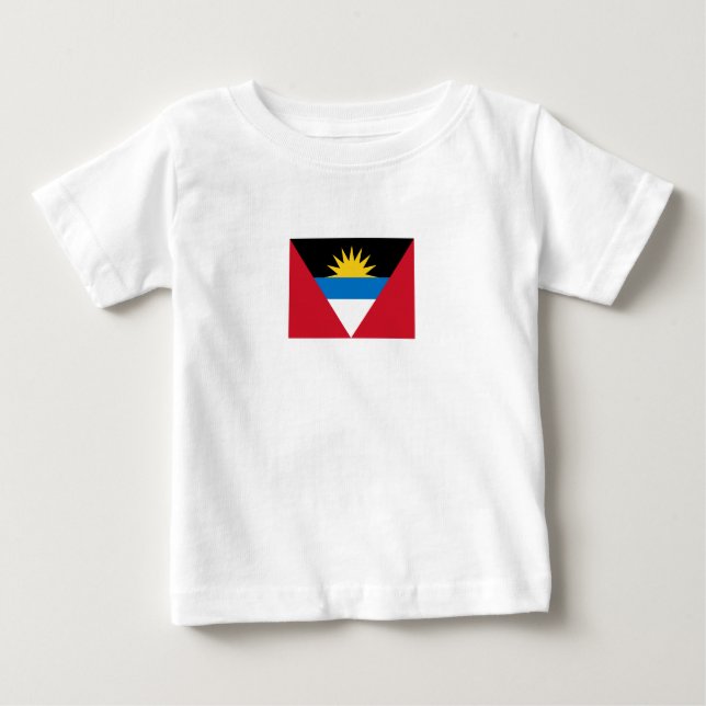 Patriotic Antigua and Barbuda Flag Baby T-Shirt (Front)