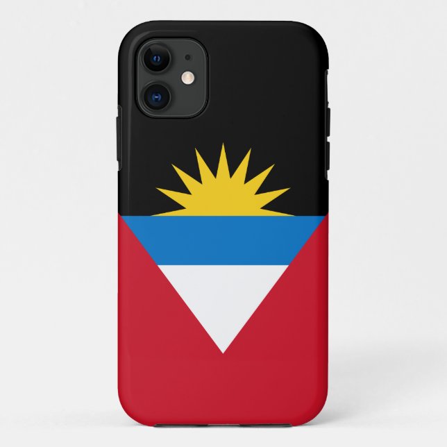 Patriotic Antigua and Barbuda Flag Case-Mate iPhone Case (Back)