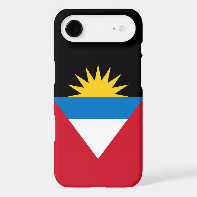 Patriotic Antigua and Barbuda Flag Case-Mate iPhone Case (Back)