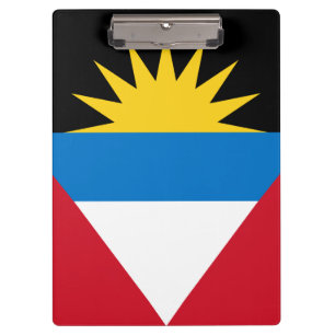Patriotic Antigua and Barbuda Flag Clipboard