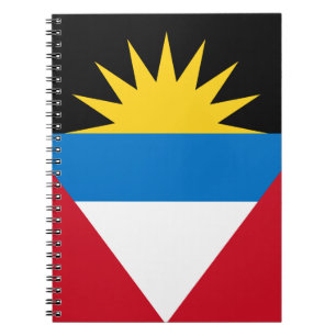 Patriotic Antigua and Barbuda Flag Notebook