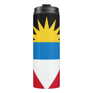 Patriotic Antigua and Barbuda Flag Thermal Tumbler