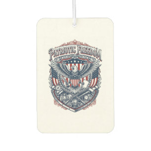 Patriotic Antique Collector Vector Graphic Tee Car Air Freshener