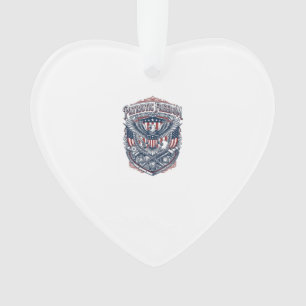 Patriotic Antique Collector Vector Graphic Tee Ornament