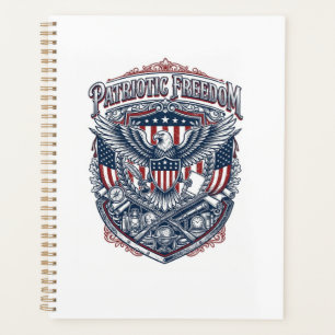 Patriotic Antique Collector Vector Graphic Tee Planner