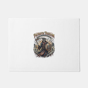 Patriotic Apocalyptic Liberty Reaper Zombie Apocal Doormat