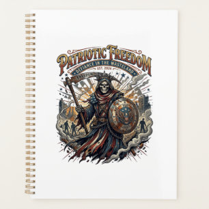 Patriotic Apocalyptic Liberty Reaper Zombie Apocal Planner