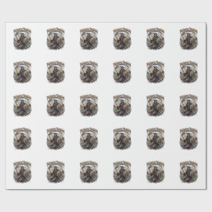 Patriotic Apocalyptic Liberty Reaper Zombie Apocal Wrapping Paper
