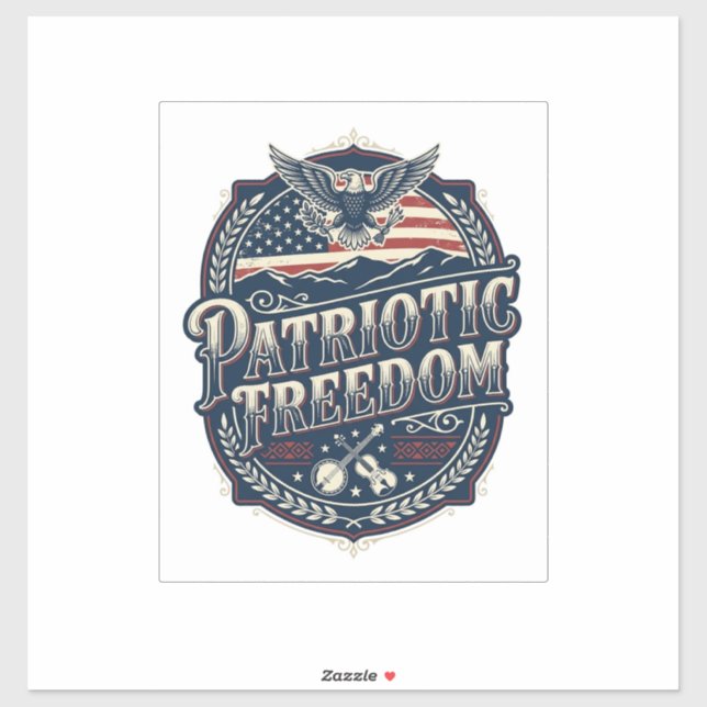 Patriotic Appalachian Heritage Vector Graphic Tee (Sheet)