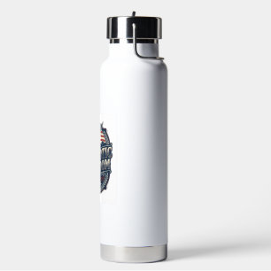 Patriotic Appalachian Heritage Vector Graphic Tee Water Bottle