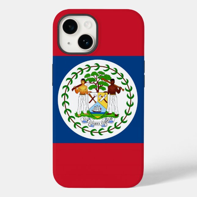 Patriotic Apple 14 Case-Mate, Belise flag Case-Mate iPhone Case (Back)