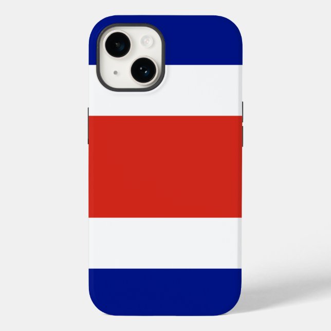 Patriotic Apple 14 Case-Mate, Costa Rica flag Case-Mate iPhone Case (Back)