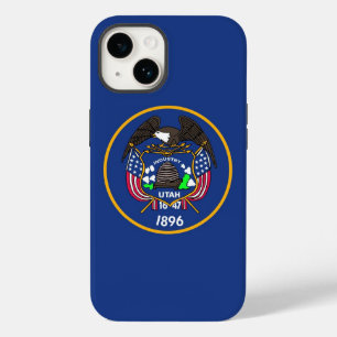 Patriotic Apple 14 Case-Mate, Utah flag Case-Mate iPhone 14 Case