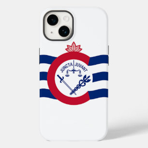Patriotic Apple Case-Mate 14, Cincinnati flag Case-Mate iPhone 14 Case