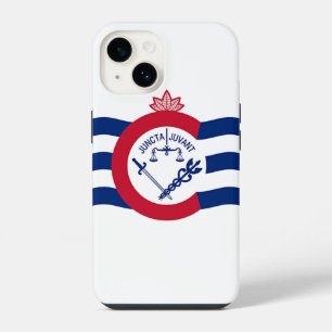 Patriotic Apple Case-Mate 14, Cincinnati flag iPhone 14 Case
