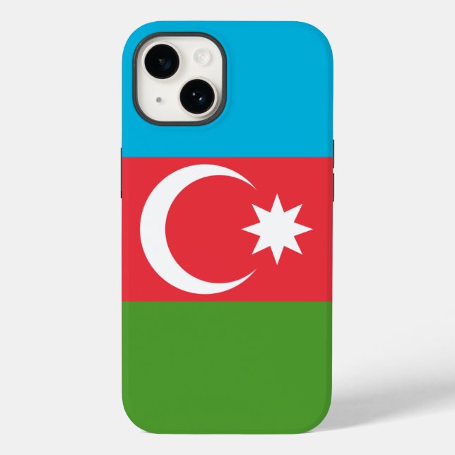 Patriotic Apple Case-Mate, Azerbaijan flag Case-Mate iPhone Case (Back)