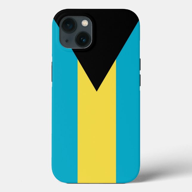 Patriotic Apple Case-Mate, Bahamas flag Case-Mate iPhone Case (Back)