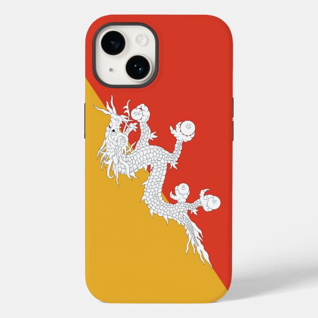 Patriotic Apple Case-Mate, Bhutan Flag Case-Mate i iPhone Case (Back)