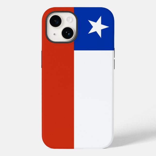 Patriotic Apple Case-Mate, Chile flag Case-Mate iP iPhone Case (Back)