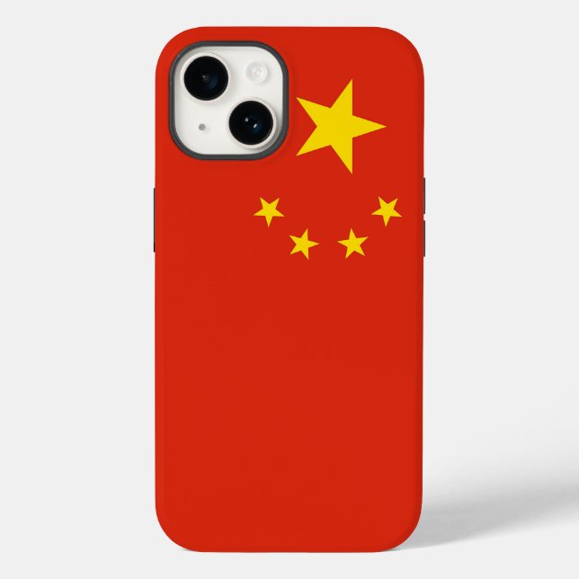 Patriotic Apple Case-Mate, China Flag Case-Mate iP iPhone Case (Back)