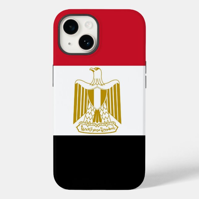 Patriotic Apple Case-Mate, Egypt Flag Case-Mate iP iPhone Case (Back)