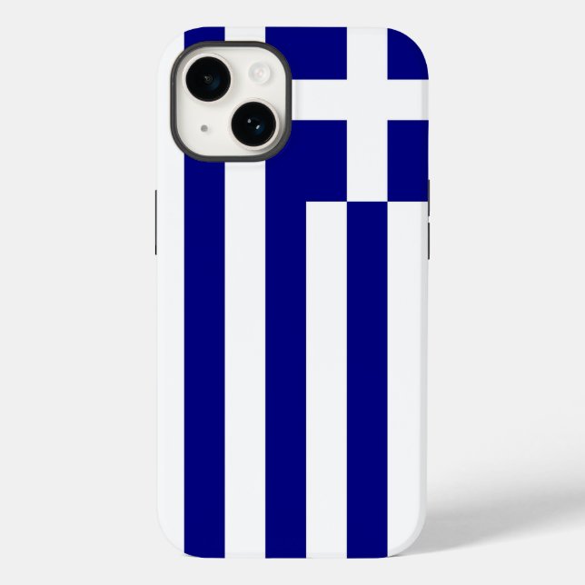 Patriotic Apple Case-Mate, Greece Flag Case-Mate i Case-Mate iPhone Case (Back)