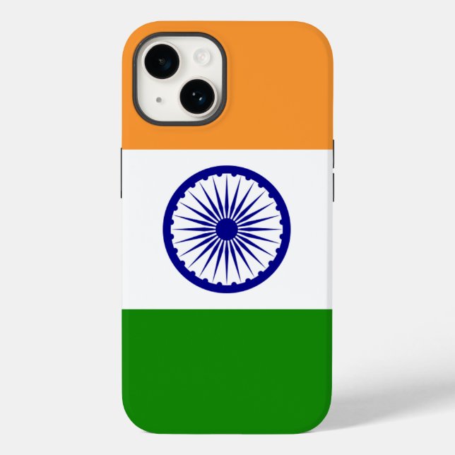 Patriotic Apple Case-Mate, India flag Case-Mate iP iPhone Case (Back)