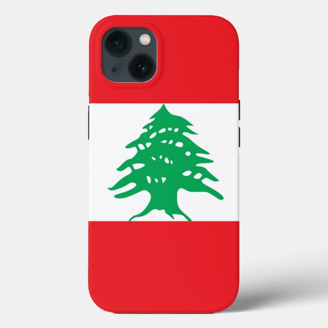 Patriotic Apple Case-Mate, Lebanon flag Case-Mate iPhone Case (Back)