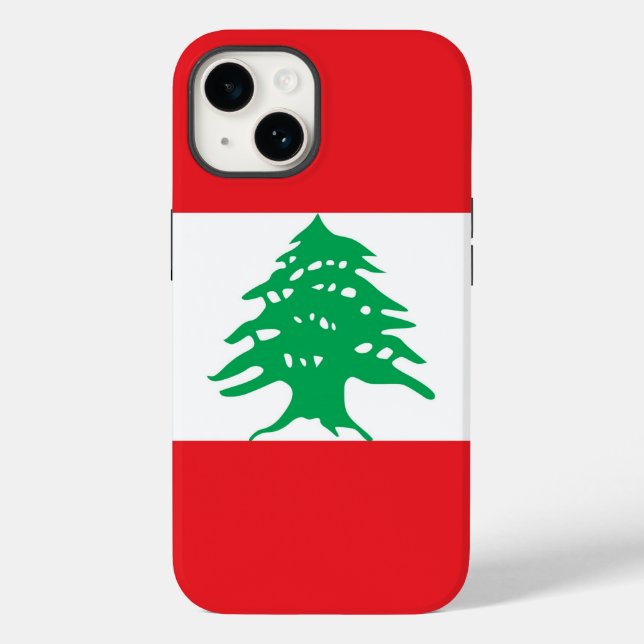 Patriotic Apple Case-Mate, Lebanon flag Case-Mate  iPhone Case (Back)