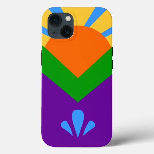 Patriotic Apple Case-Mate, Manitou Springs flag Case-Mate iPhone Case (Back)