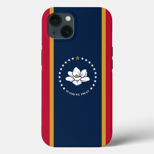Patriotic Apple Case-Mate, Mississippi flag Case-Mate iPhone Case (Back)