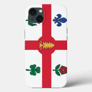 Patriotic Apple Case-Mate, Montreal flag iPhone 13 Case