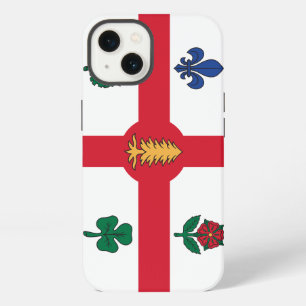 Patriotic Apple Case-Mate, Montreal flag iPhone 13 Case