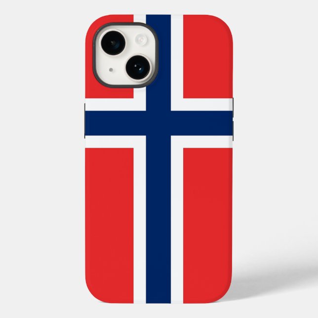 Patriotic Apple Case-Mate, Norway flag Case-Mate i Case-Mate iPhone Case (Back)