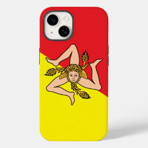 Patriotic Apple Case-Mate, Sicily flag Case-Mate i iPhone 14 Case