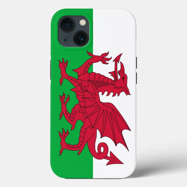 Patriotic Apple Case-Mate, Wales flag Case-Mate iPhone Case (Back)