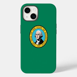 Patriotic Apple Case-Mate, Washington flag  iPhone 14 Case