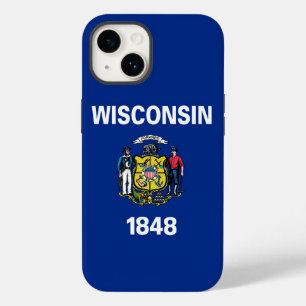Patriotic Apple Case-Mate, Wisconsin flag Case-Mate iPhone 14 Case