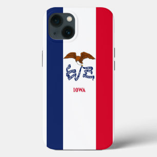 Patriotic Apple iPhone 13 Case-Mate, flag of Iowa Case