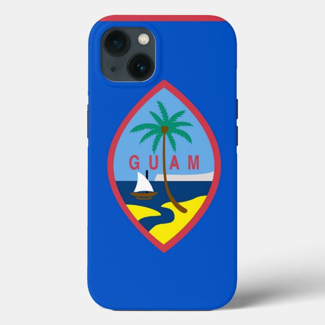 Patriotic Apple iPhone 13 Case-Mate, Guam Case-Mate iPhone Case (Back)