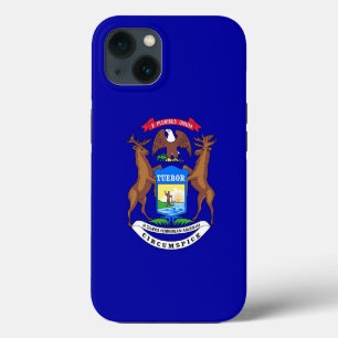 Patriotic Apple iPhone 13 Case-Mate, Michigan flag Case