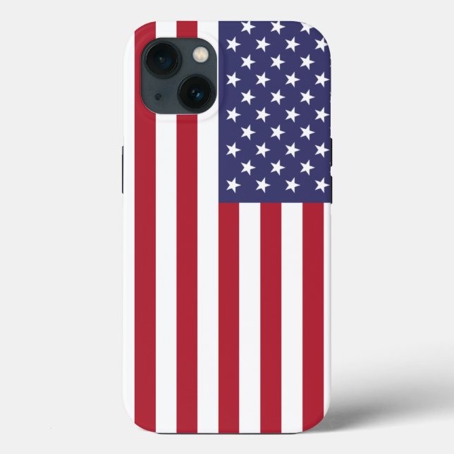Patriotic Apple iPhone 13 Case-Mate with USA flag Case-Mate iPhone Case (Back)