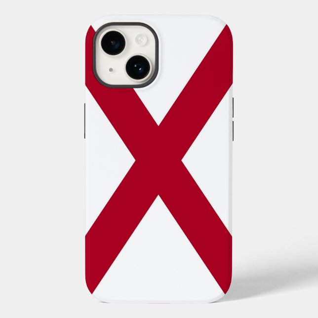 Patriotic Apple iPhone 14 Case-Mate, Alabama flag Case-Mate iPhone Case (Back)